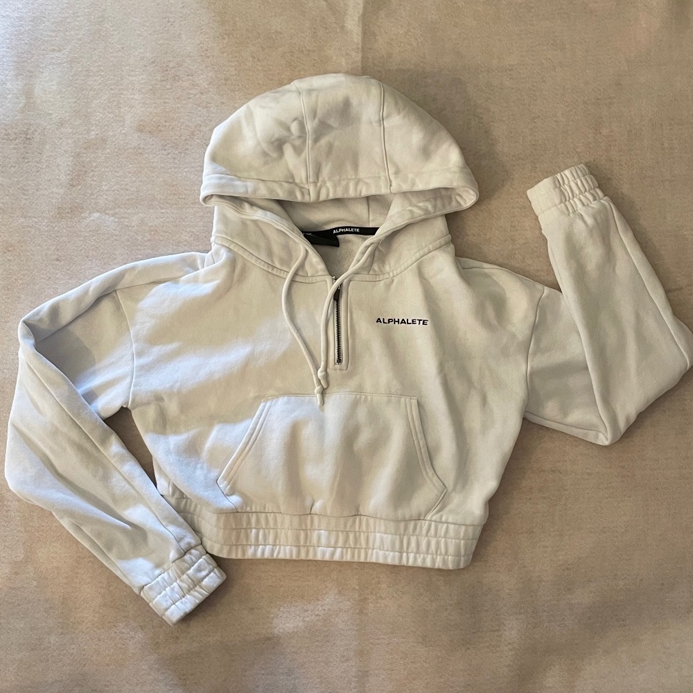 Alphalete capital crop hoodie